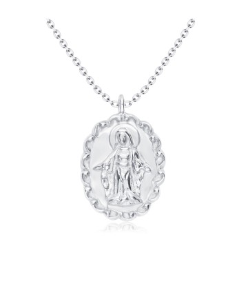 Mother Mary Pattern Silver Necklaces SPE-3822